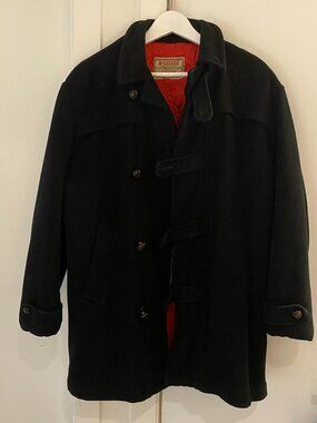 Vintage McGregor Wool Duffle Coat Pea Coat size Medium Preowned